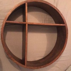 Round wall bookshelf